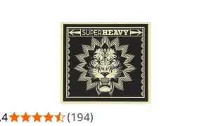 Superheavy Logo mit Löwenkopf, inspiriert von Mick Jaggers Band.