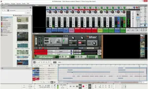 Reason 7 Musiksoftware mit Mixer, Synthesizern und Sequenzer. Grund 8: Die Benutzeroberfläche ist übersichtlich.