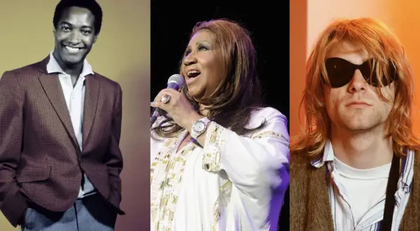 Drei Musiklegenden: Marvin Gaye, Aretha Franklin und Kurt Cobain. Ihre Musik, alte Lieder die jeder kennt, lebt weiter.