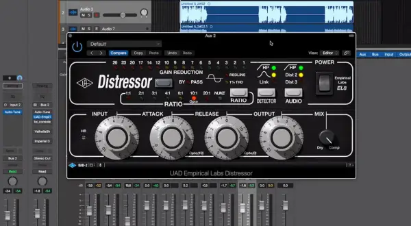 UAD Empirical Labs Distressor Plugin: Ein digitales Nachbau des legendären Kompressors, bereit für deine Spuren.