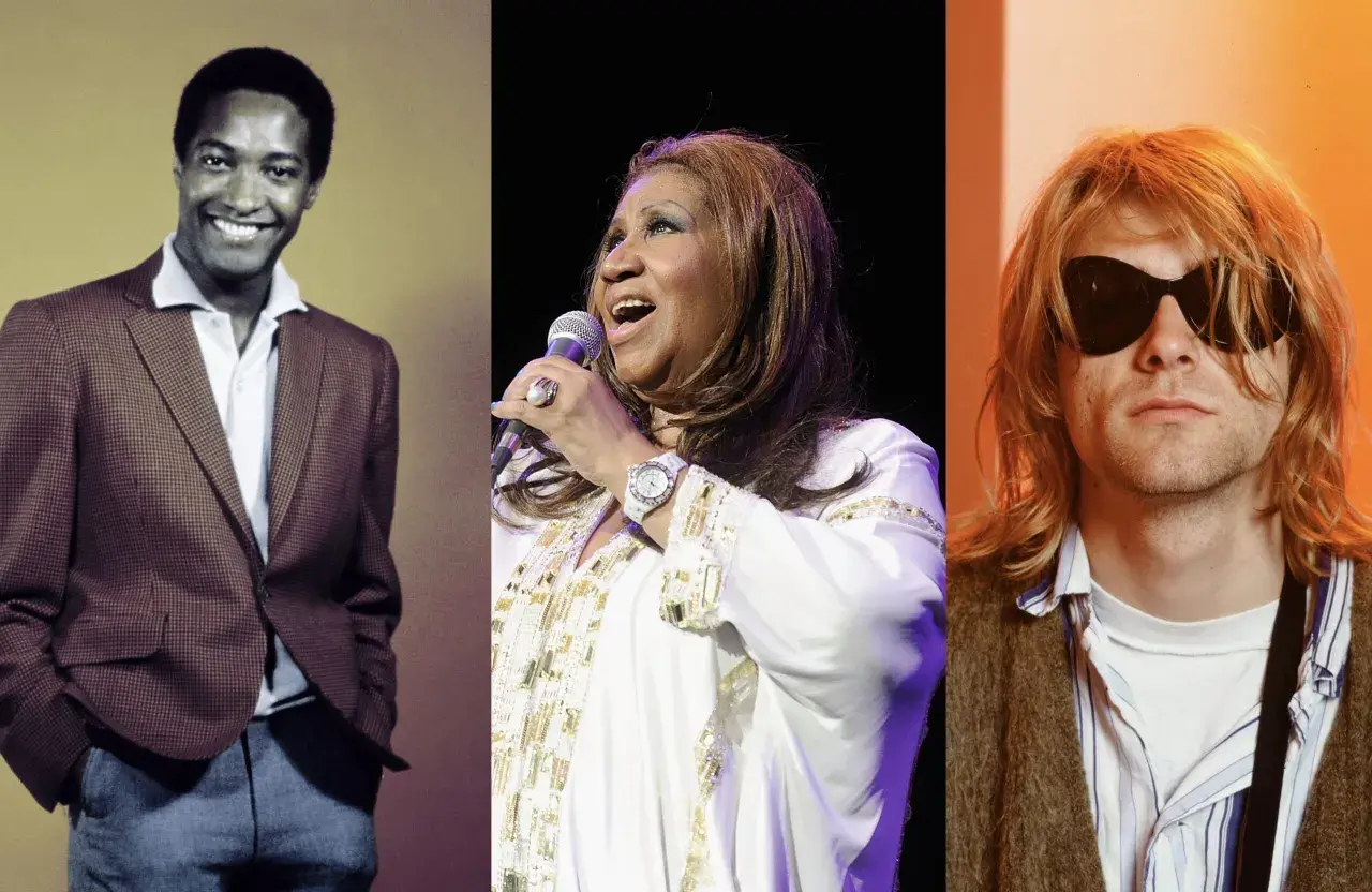 Drei Musiklegenden: Marvin Gaye, Aretha Franklin und Kurt Cobain. Ihre Musik, alte Lieder die jeder kennt, lebt weiter.